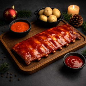 MENÚ DE COSTILLAS BBQ con mojo